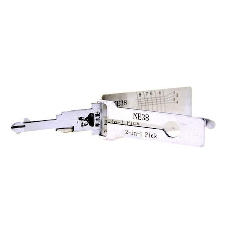 Original Lishi ORIGINAL LISHI: Rover/MG NE38 DR/BT 2-in-1 Pick/Decoder OLS-NE38